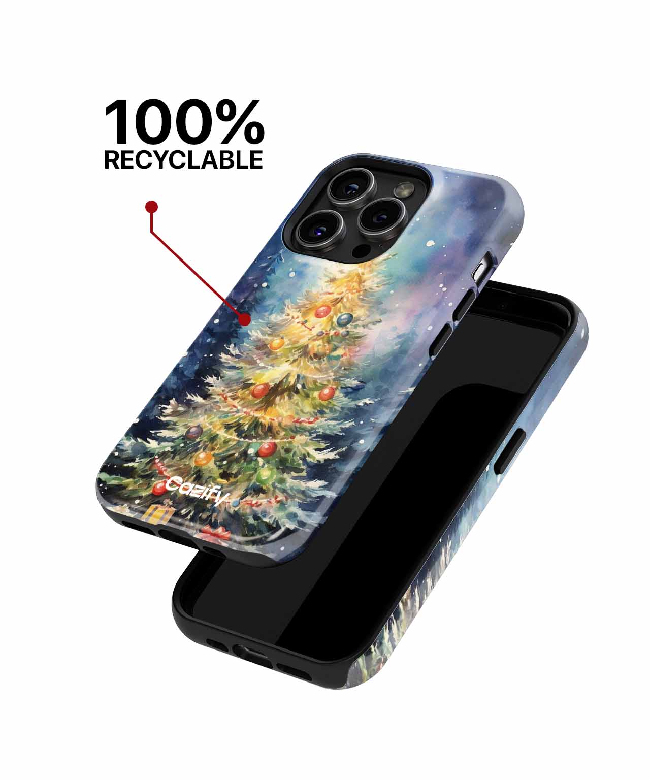 Sparkling Winter Wonderland Christmas Tree iPhone case Case Cazify - Delivery Canada