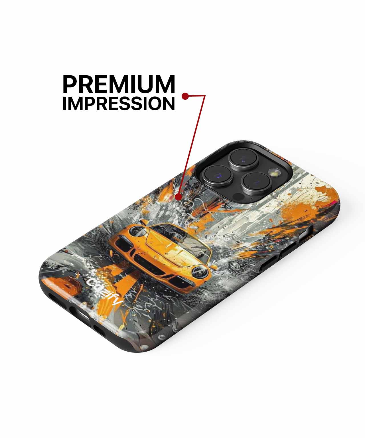 Speeding Through a Colorful Splash iPhone case Case Cazify - Delivery Canada