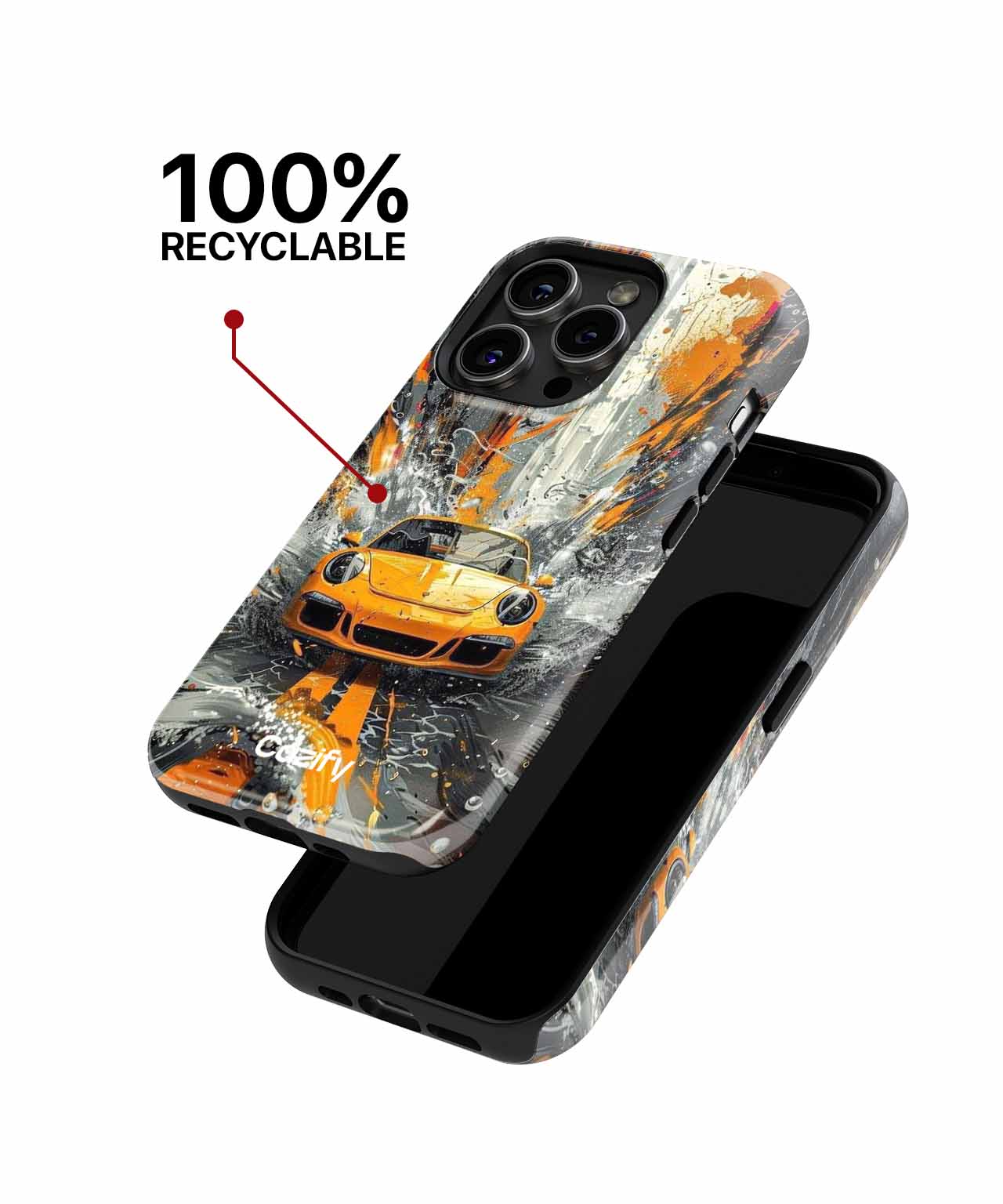 Speeding Through a Colorful Splash iPhone case Case Cazify - Delivery Canada