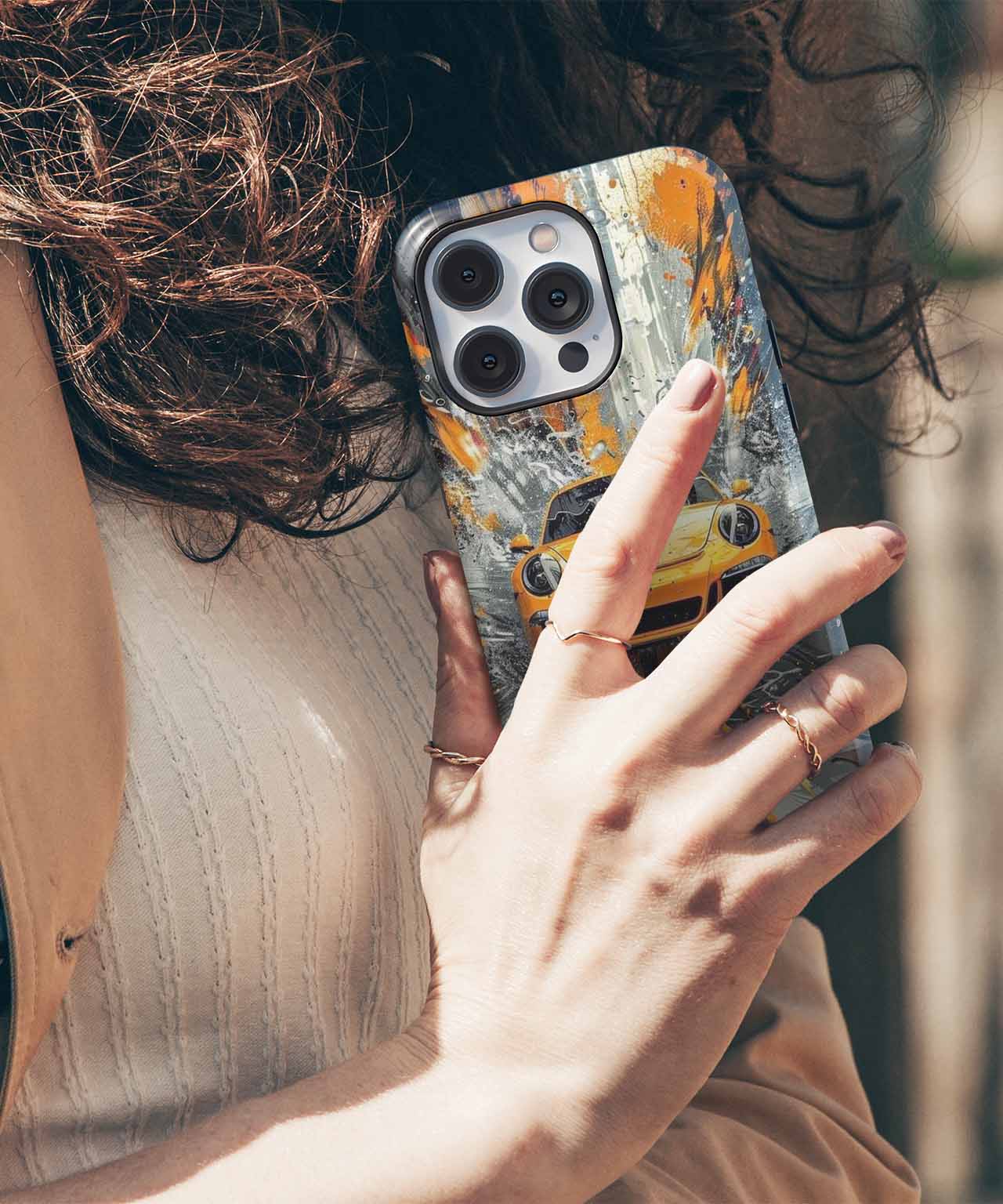 Speeding Through a Colorful Splash iPhone case Case Cazify - Delivery Canada
