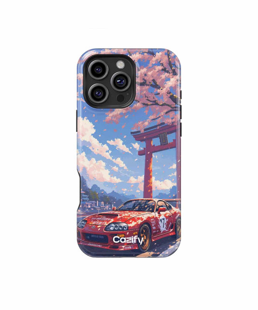 Speeding Through Cherry Blossoms iPhone case Case Cazify - Delivery Canada