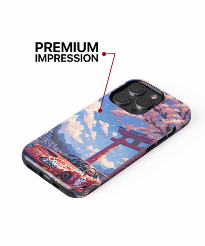 Speeding Through Cherry Blossoms iPhone case Case Cazify - Delivery Canada