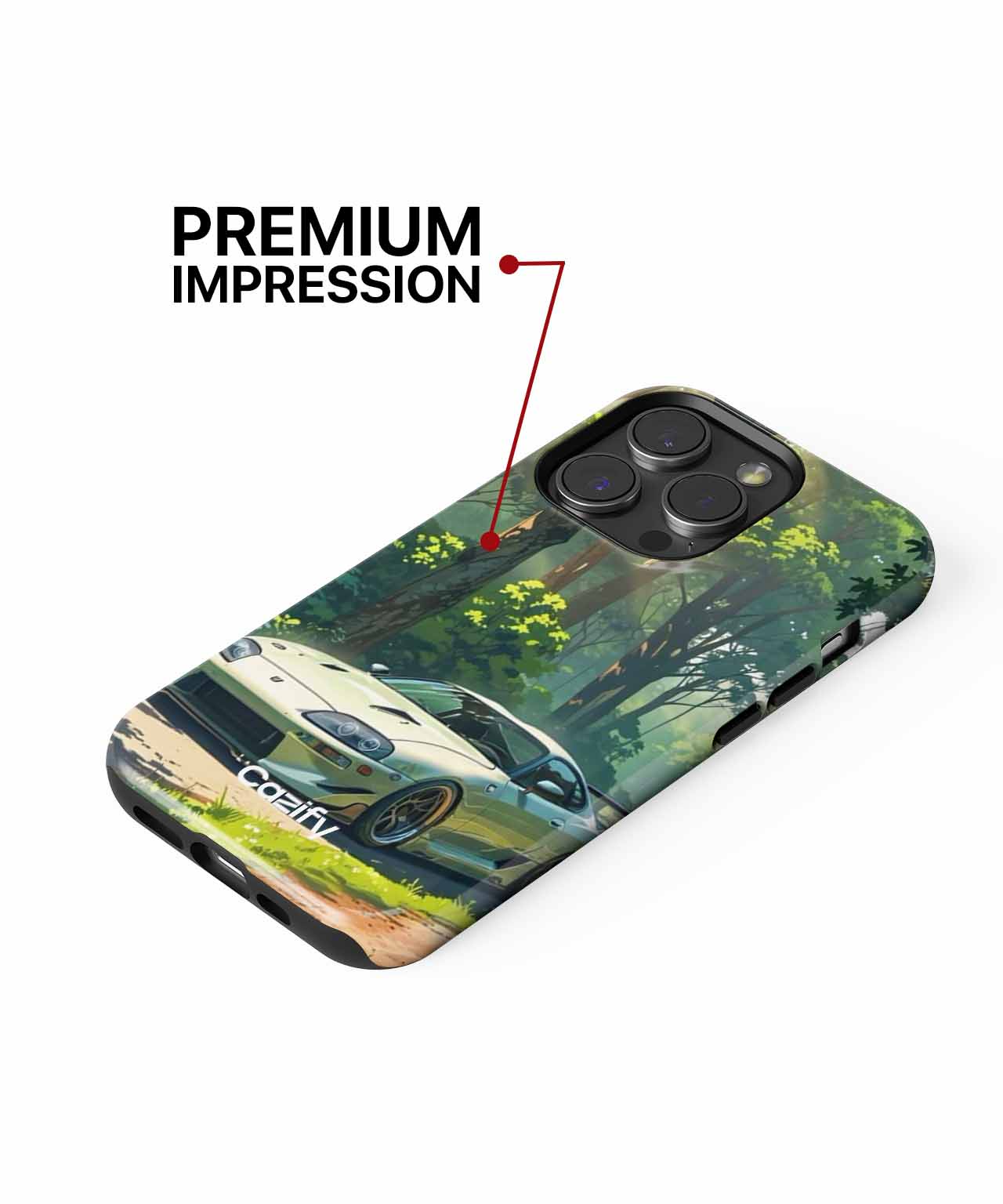 Speedy Adventure in a Forest iPhone case Case Cazify - Delivery Canada