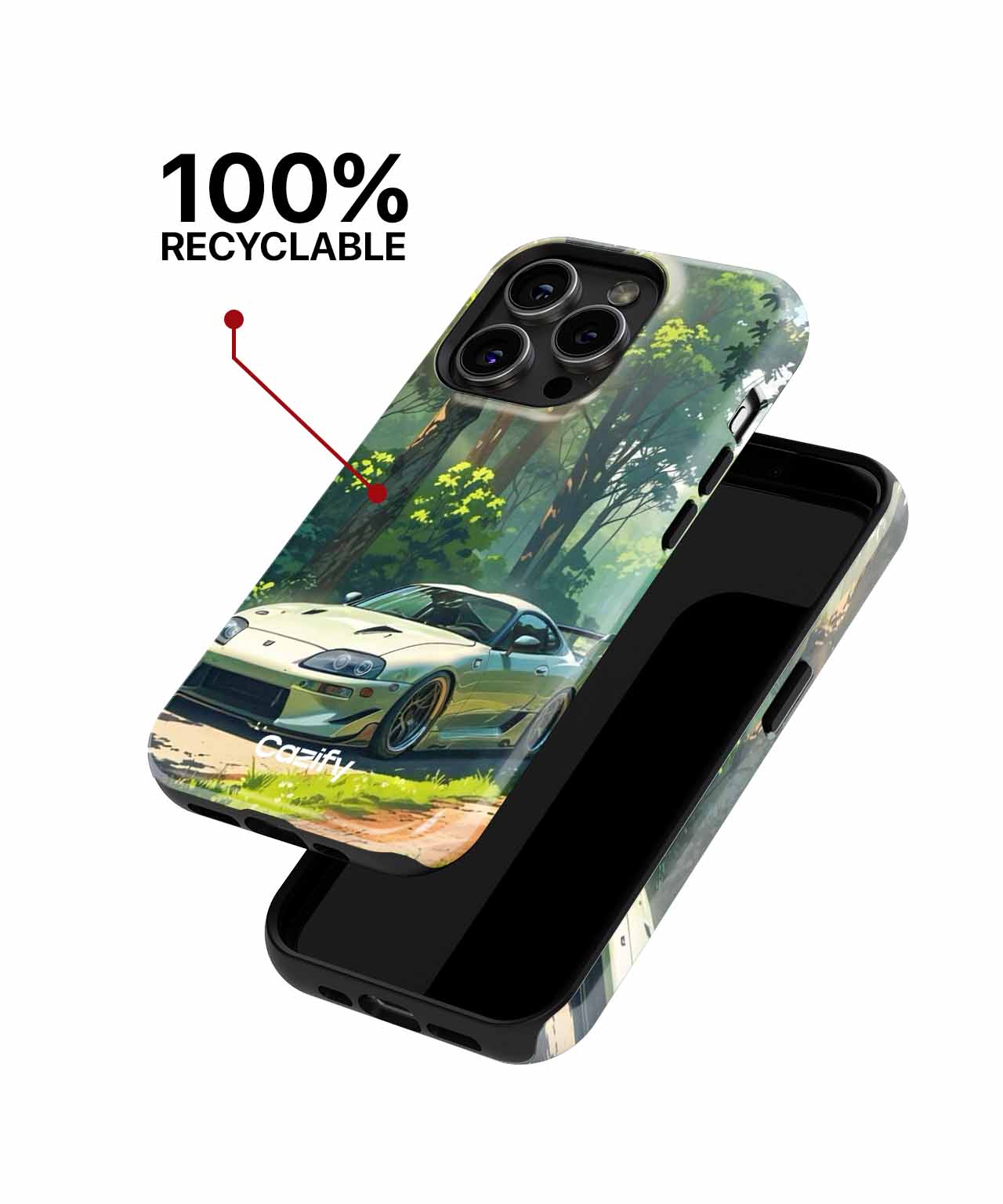Speedy Adventure in a Forest iPhone case Case Cazify - Delivery Canada