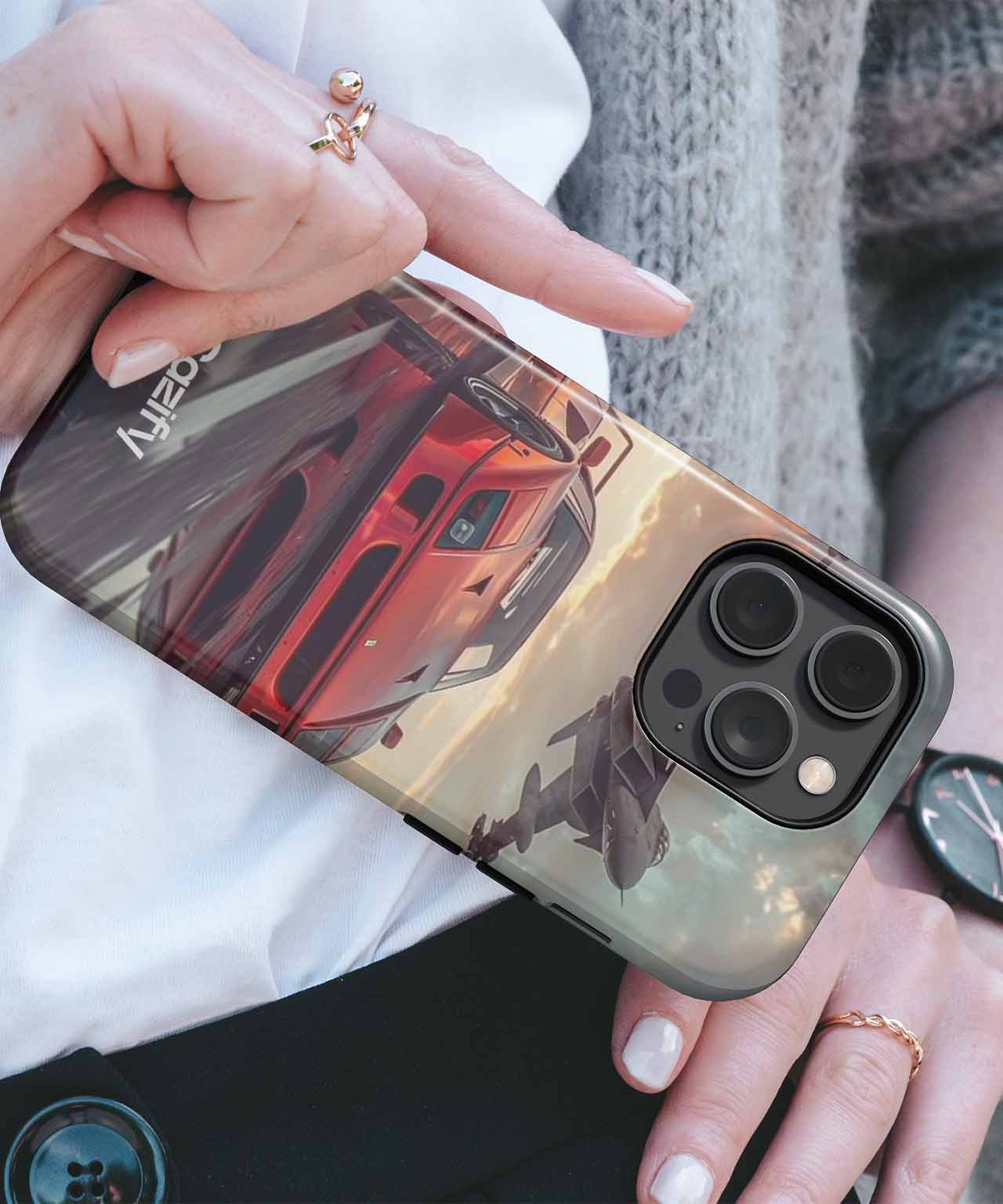 Speedy Adventures on the Runway iPhone case Case Cazify - Delivery Canada