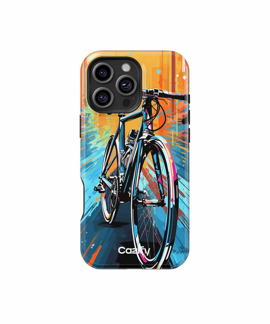 Speedy Colorful Bike Thrills iPhone case Case Cazify - Delivery Canada