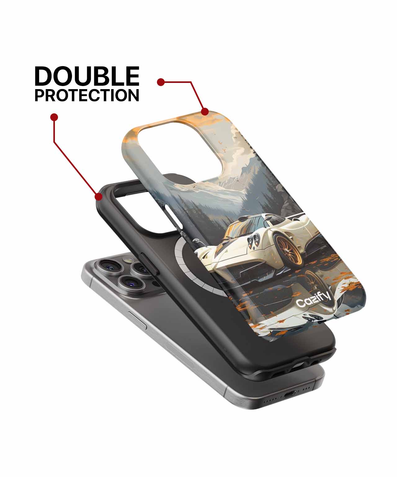 Speedy Mountain Racer with a Splash iPhone case Case Cazify - Delivery Canada