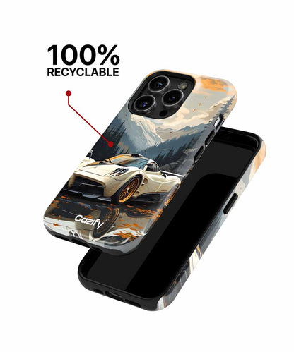 Speedy Mountain Racer with a Splash iPhone case Case Cazify - Delivery Canada