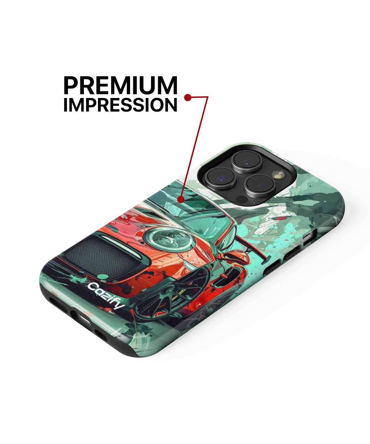 Speedy Red Rocket Car Adventure iPhone case Case Cazify - Delivery Canada