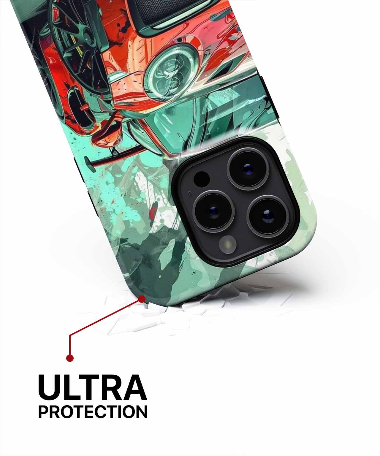 Speedy Red Rocket Car Adventure iPhone case Case Cazify - Delivery Canada