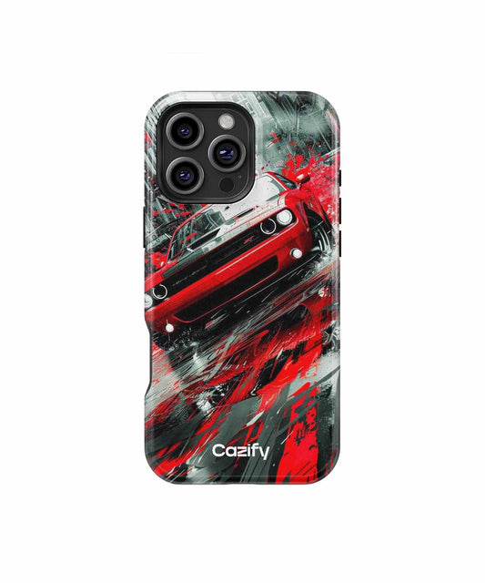 Speedy Red Rocket on the Streets iPhone case Case Cazify - Delivery Canada