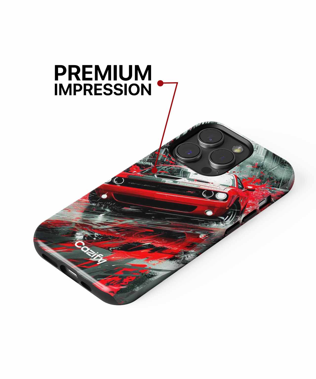 Speedy Red Rocket on the Streets iPhone case Case Cazify - Delivery Canada