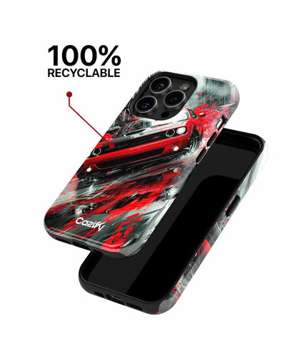 Speedy Red Rocket on the Streets iPhone case Case Cazify - Delivery Canada