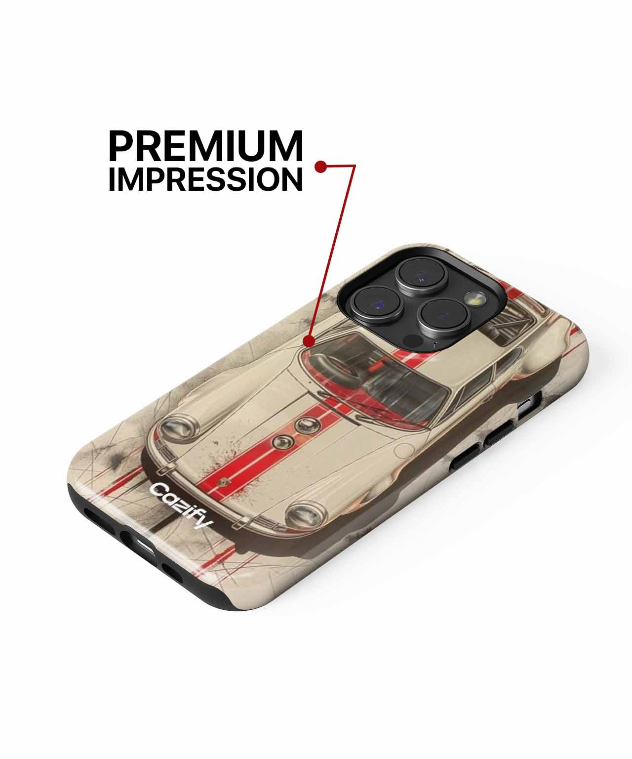 Speedy Retro Racer with a Twist iPhone case Case Cazify - Delivery Canada