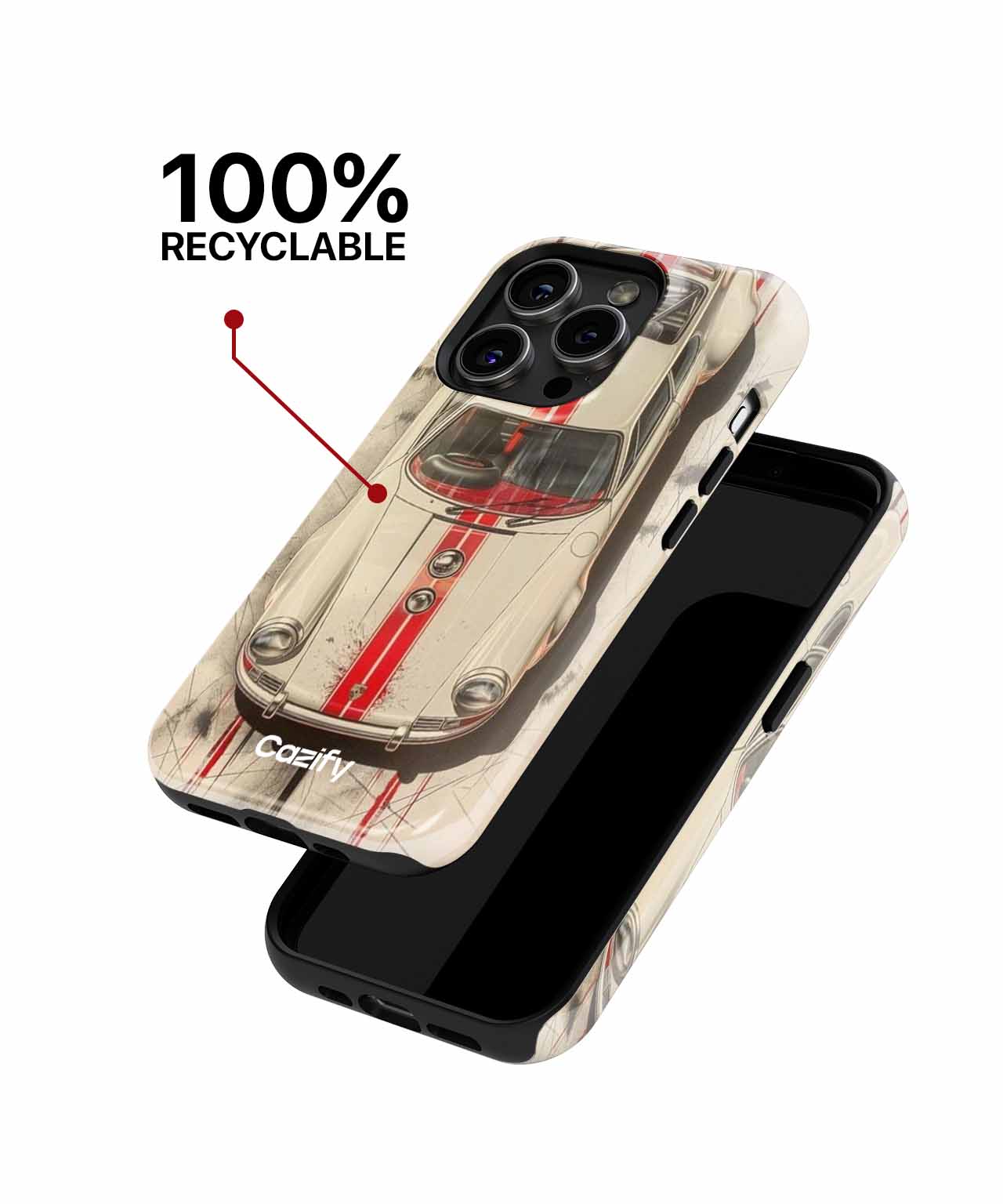 Speedy Retro Racer with a Twist iPhone case Case Cazify - Delivery Canada
