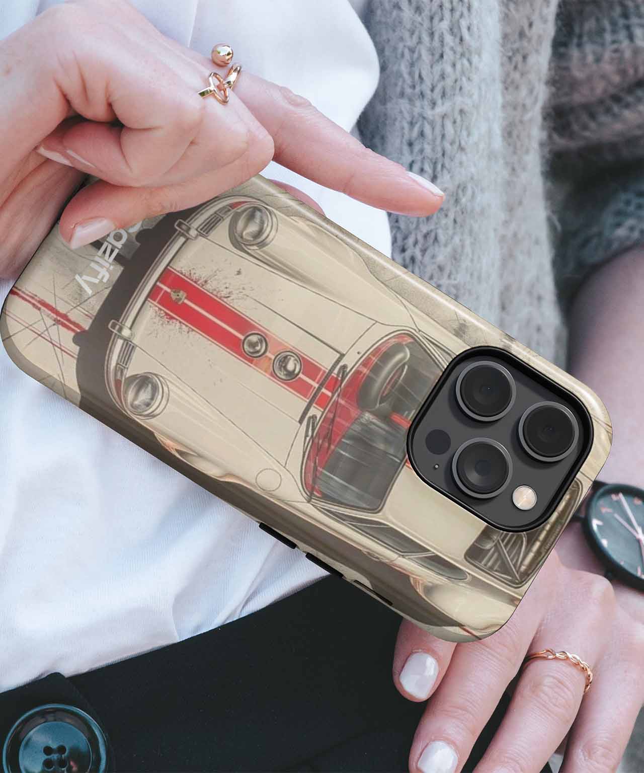 Speedy Retro Racer with a Twist iPhone case Case Cazify - Delivery Canada