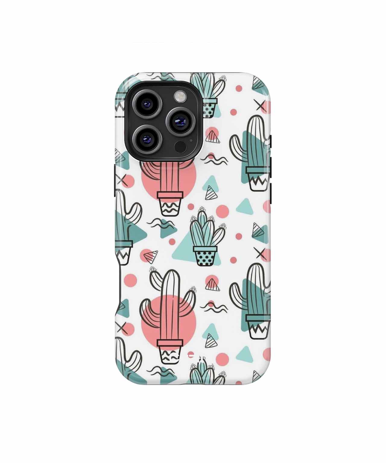 Spiky Green Delight with Funky Shapes iPhone case Case Cazify - Delivery Canada