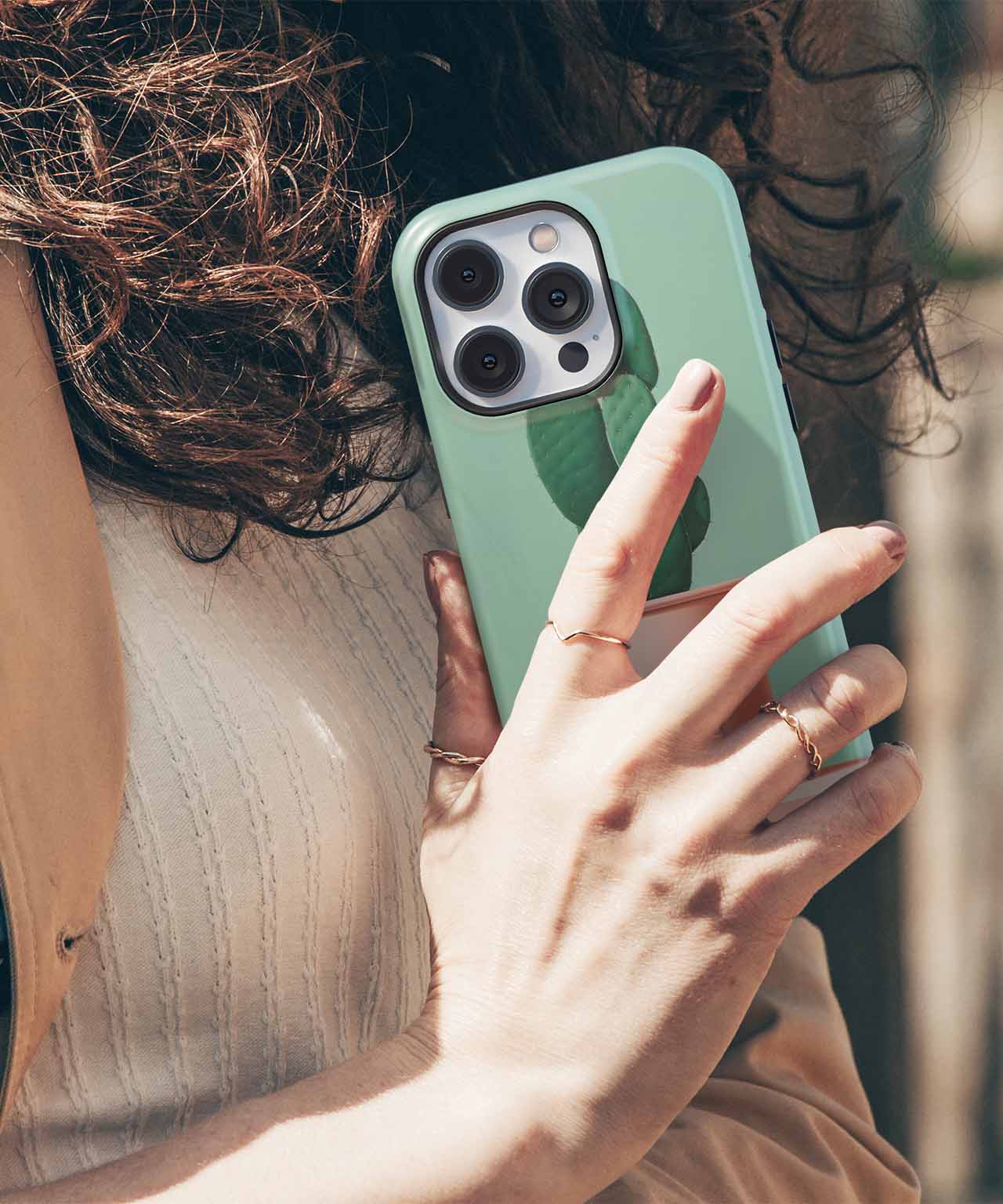 Spiky Green Friend with a Cute Pot iPhone case Case Cazify - Delivery Canada