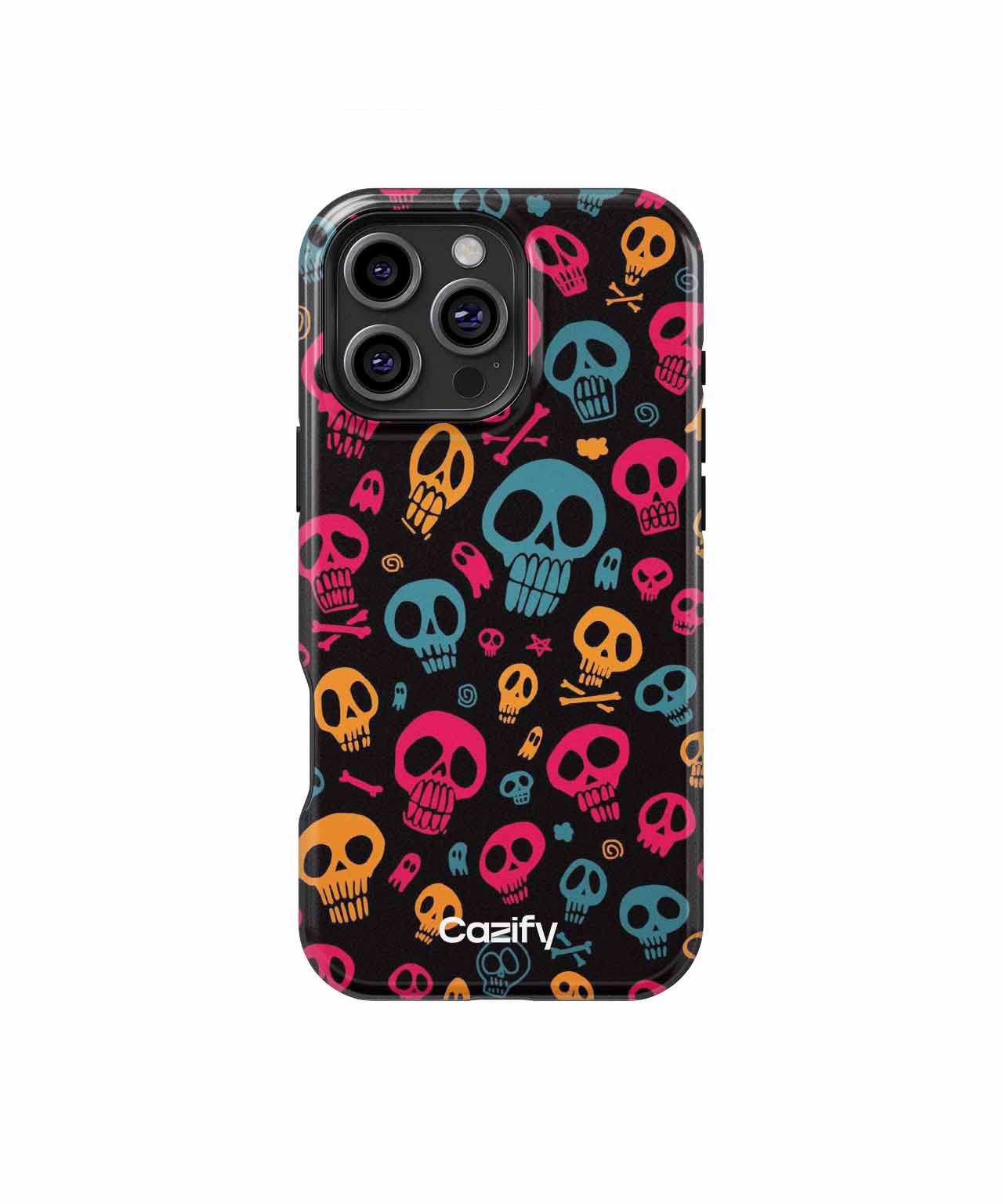 Spooky Colorful Skull Parade iPhone case Case Cazify - Delivery Canada
