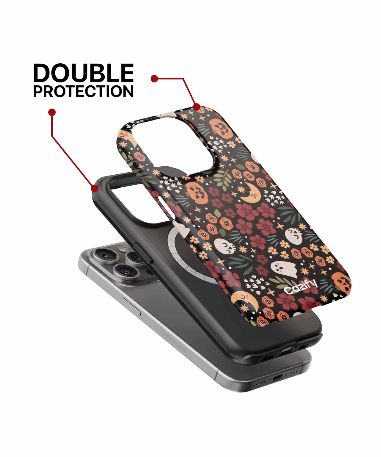 Spooky Floral Fun for Halloween iPhone case Case Cazify - Delivery Canada