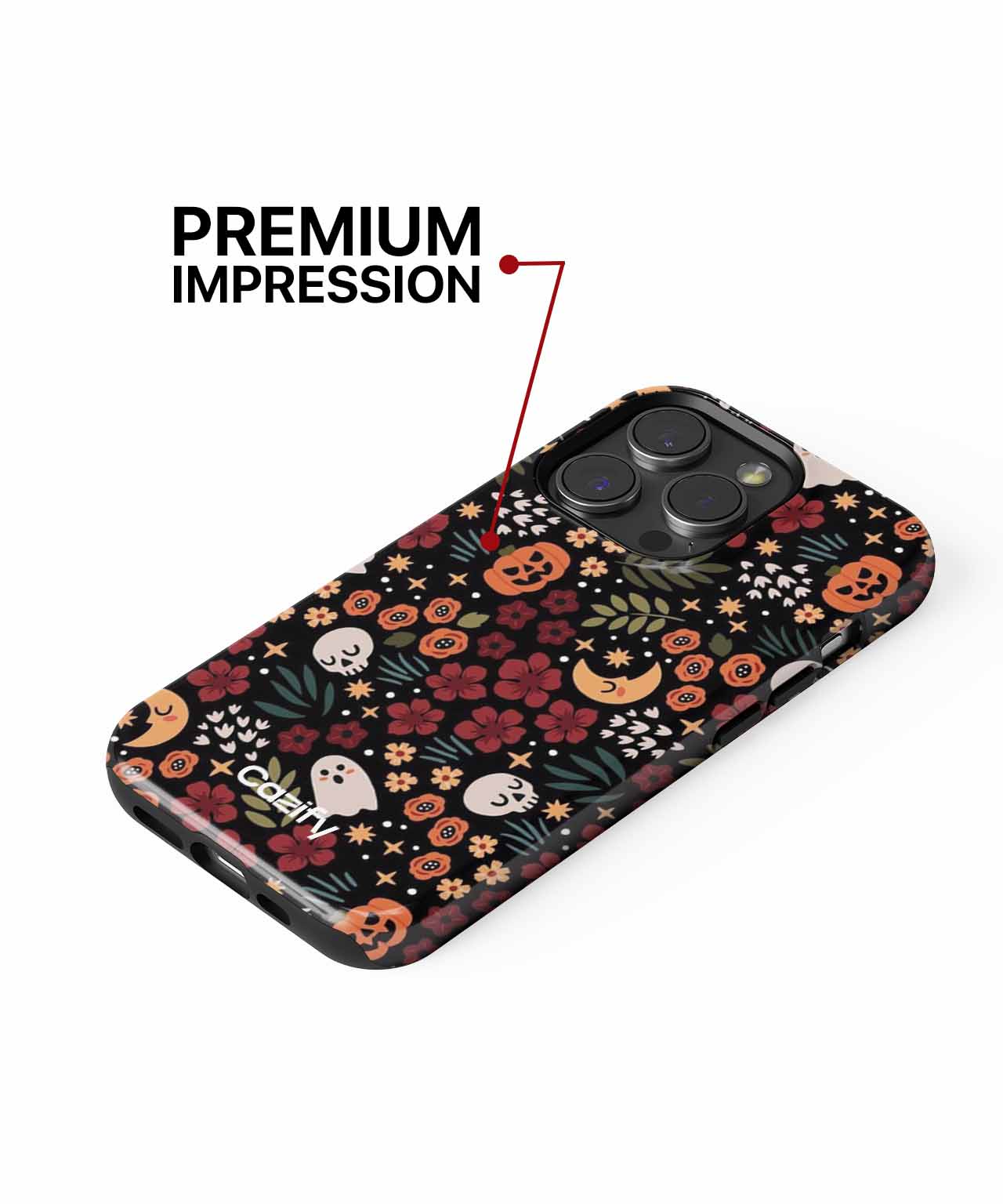 Spooky Floral Fun for Halloween iPhone case Case Cazify - Delivery Canada