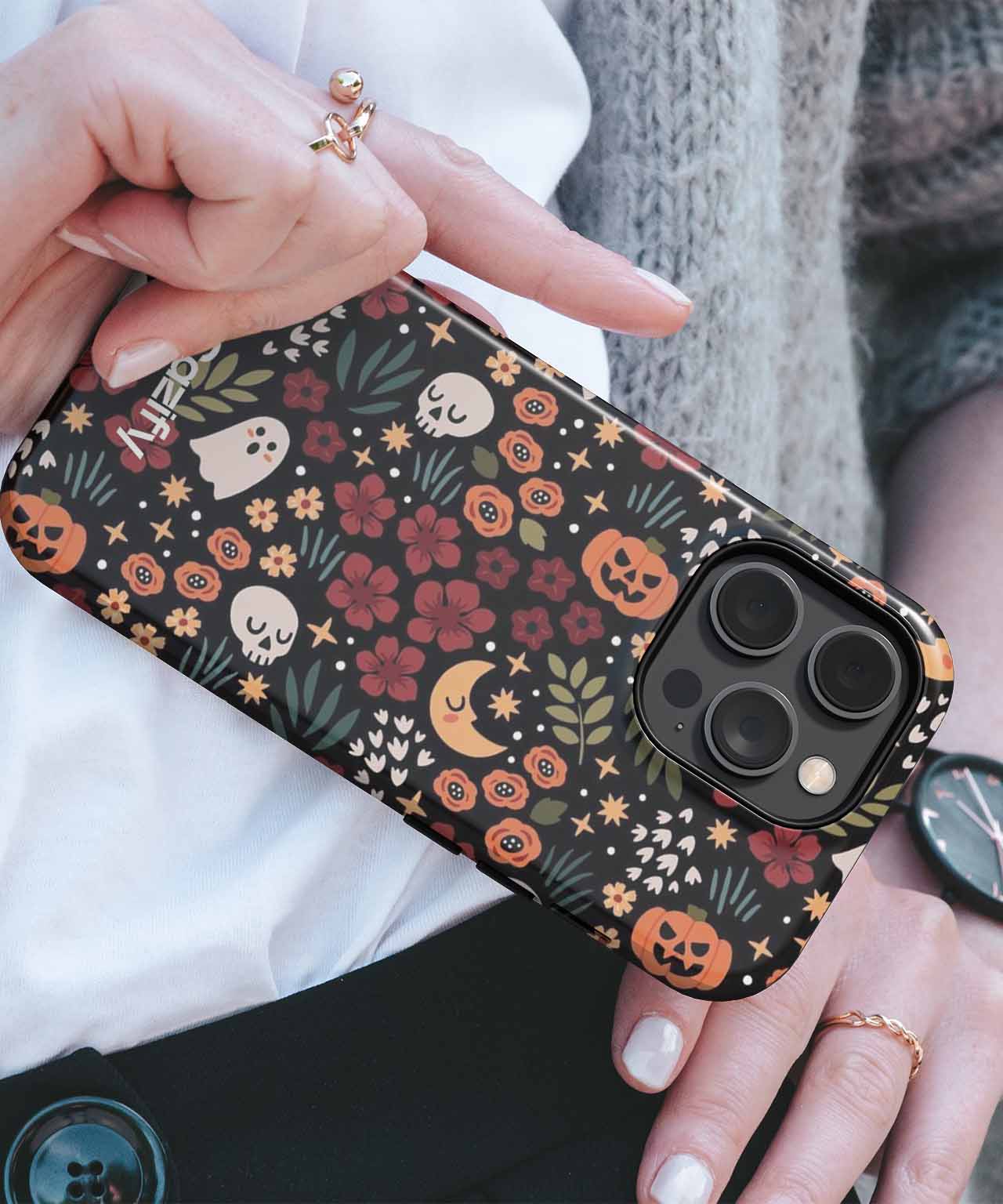 Spooky Floral Fun for Halloween iPhone case Case Cazify - Delivery Canada
