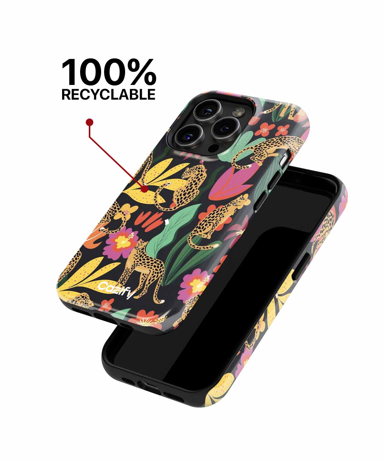 Spotted Playful Leopards in Paradise iPhone case Case Cazify - Delivery Canada
