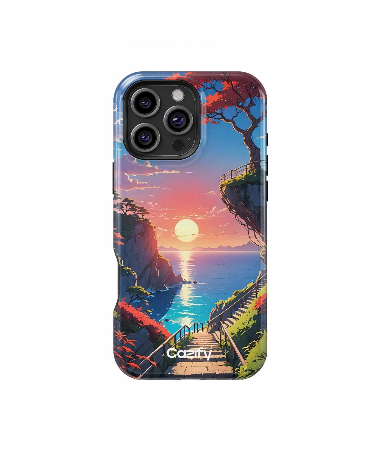 Stairway to Autumn Sunset Bliss iPhone case Case Cazify - Delivery Canada