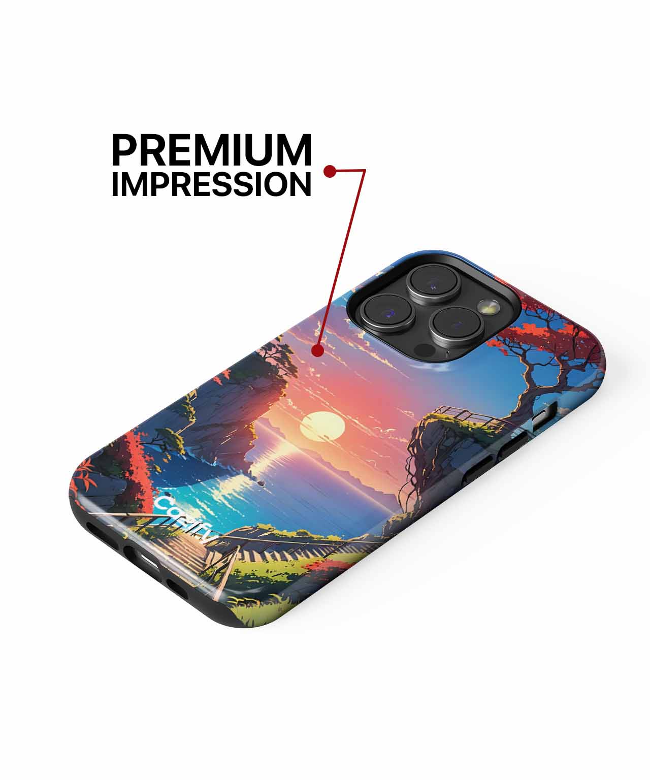 Stairway to Autumn Sunset Bliss iPhone case Case Cazify - Delivery Canada
