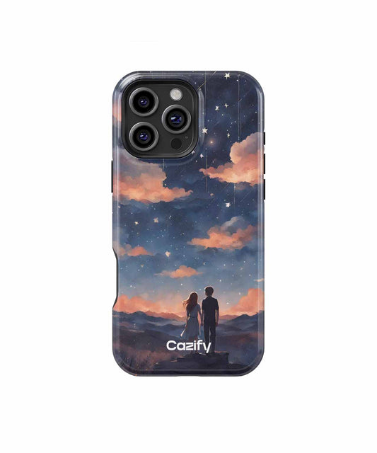 Stargazing Love Under Cosmic Skies iPhone case Case Cazify - Delivery Canada