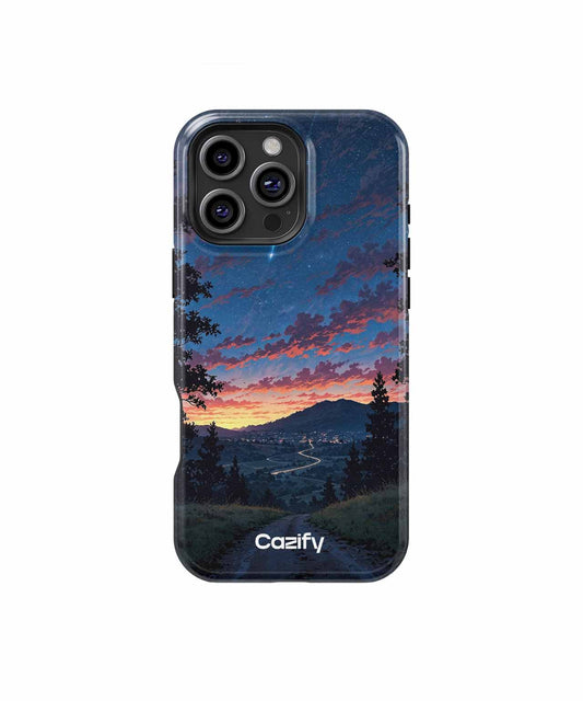Starlit Journey Through Colorful Skies iPhone case Case Cazify - Delivery Canada