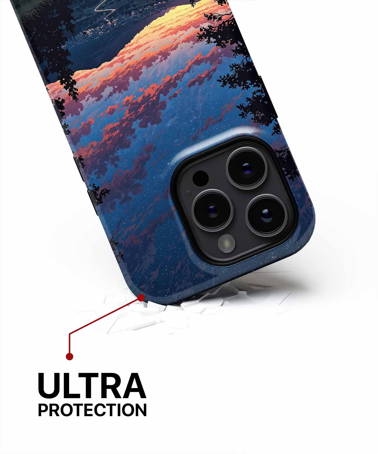Starlit Journey Through Colorful Skies iPhone case Case Cazify - Delivery Canada