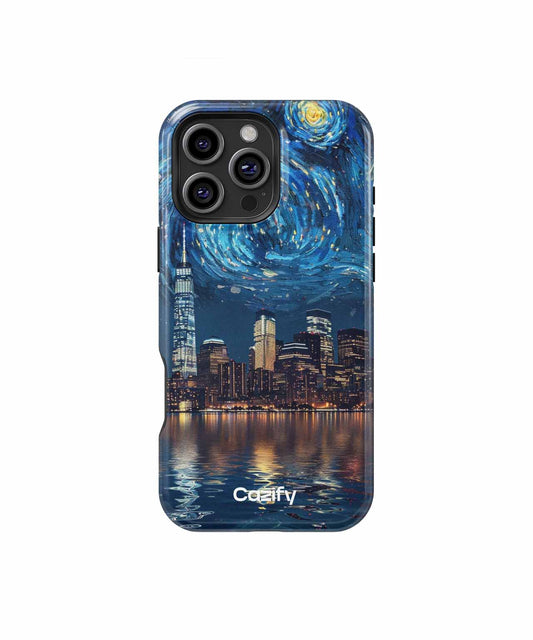 Starry City Dreams Under Twinkling Sky iPhone case Case Cazify - Delivery Canada