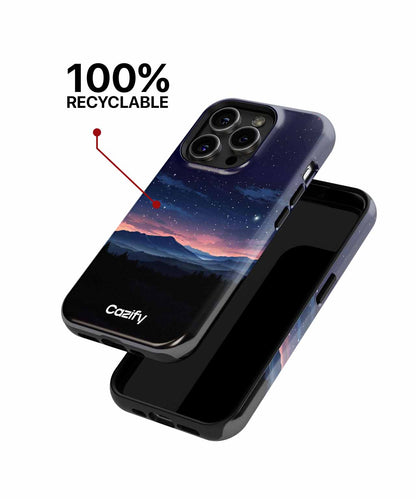 Starry Night Adventure in Quiet Mountains iPhone case Case Cazify - Delivery Canada