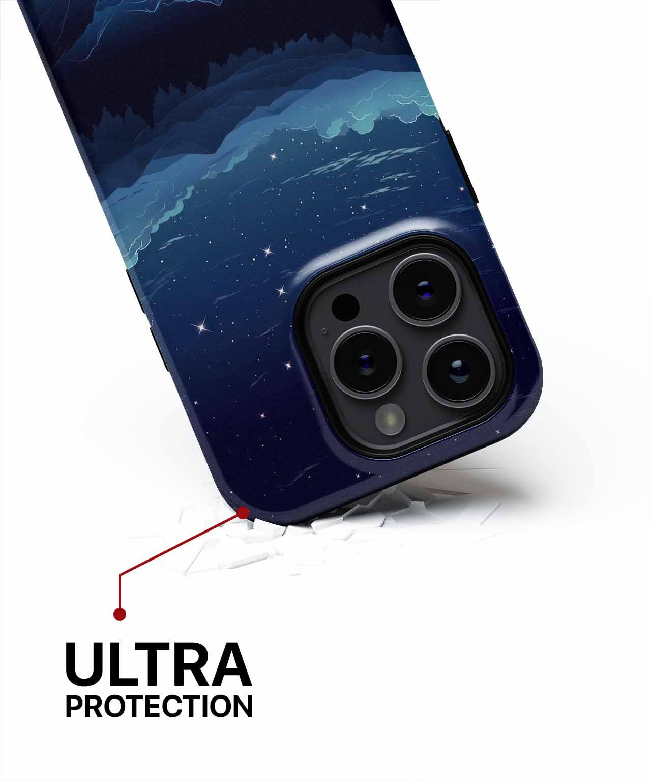 Starry Night Adventure in the Mountains iPhone case Case Cazify - Delivery Canada