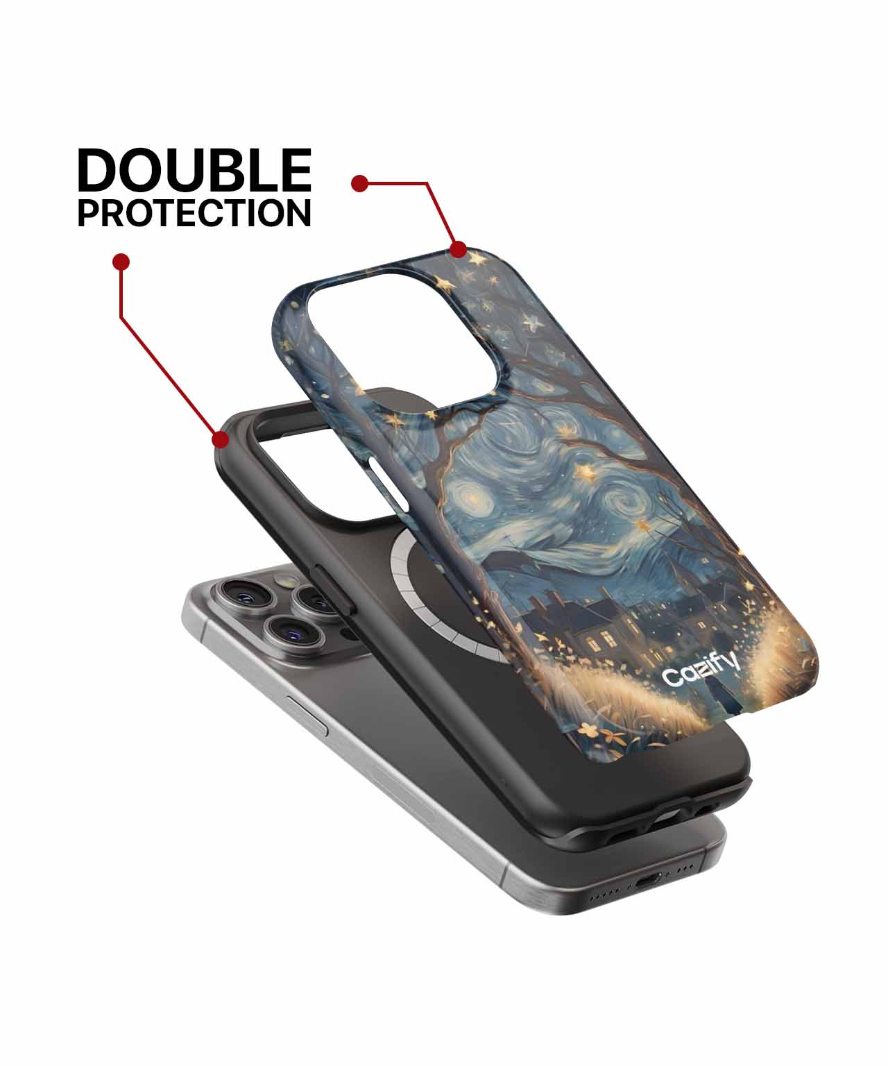 Starry Night Adventure Under the Moon iPhone case Case Cazify - Delivery Canada
