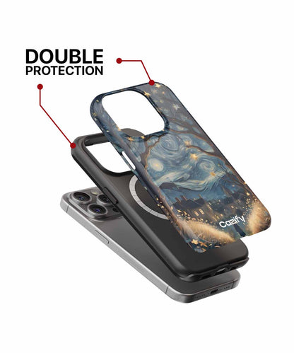 Starry Night Adventure Under the Moon iPhone case Case Cazify - Delivery Canada