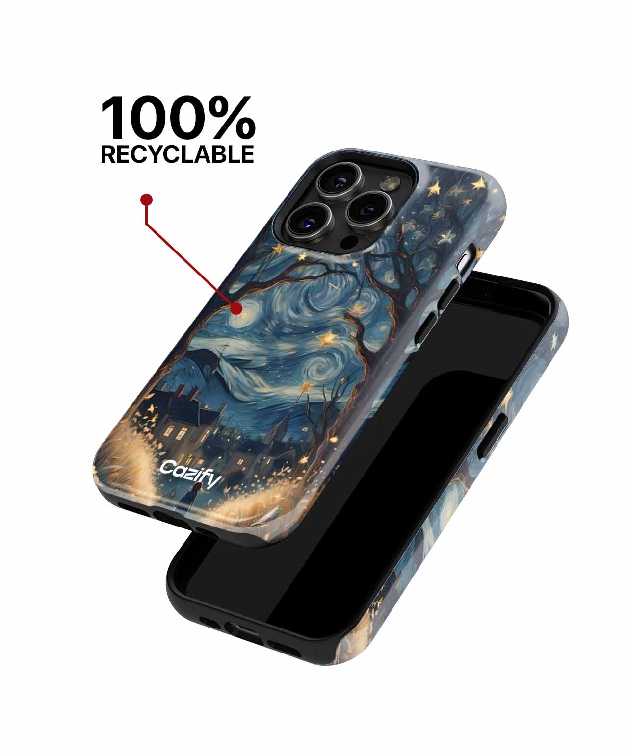 Starry Night Adventure Under the Moon iPhone case Case Cazify - Delivery Canada