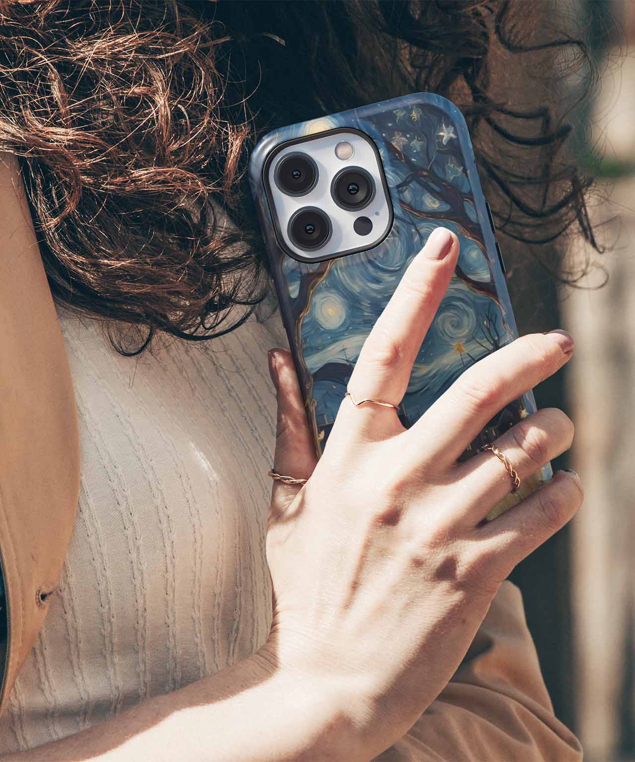 Starry Night Adventure Under the Moon iPhone case Case Cazify - Delivery Canada