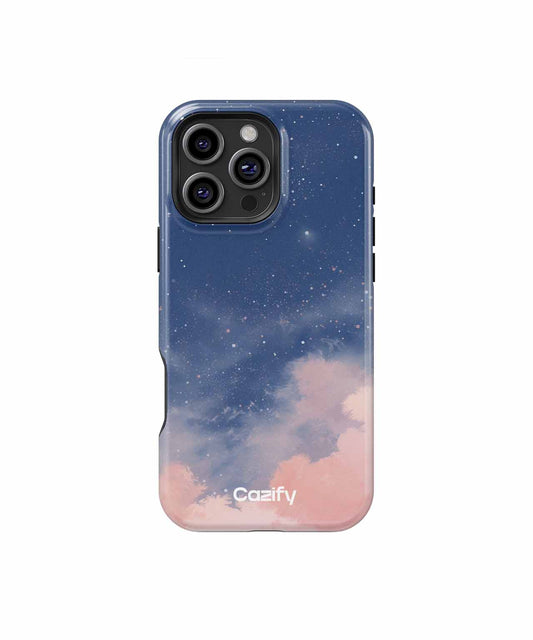 Starry Night Dreamscape with Pink Clouds iPhone case Case Cazify - Delivery Canada