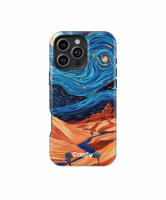 Starry Night in a Dreamy Desert iPhone case Case Cazify - Delivery Canada