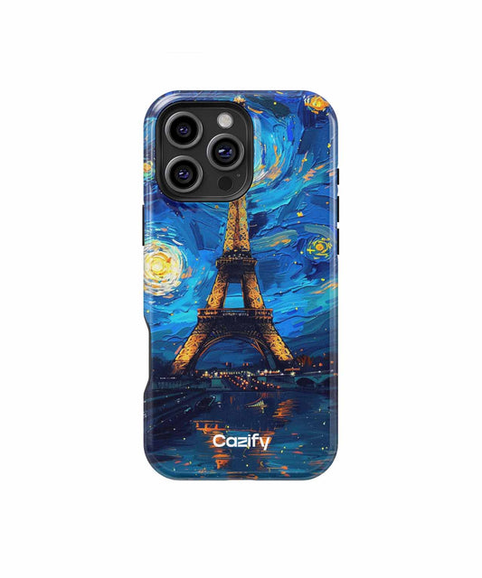 Starry Night Over Eiffel Tower iPhone case Case Cazify - Delivery Canada