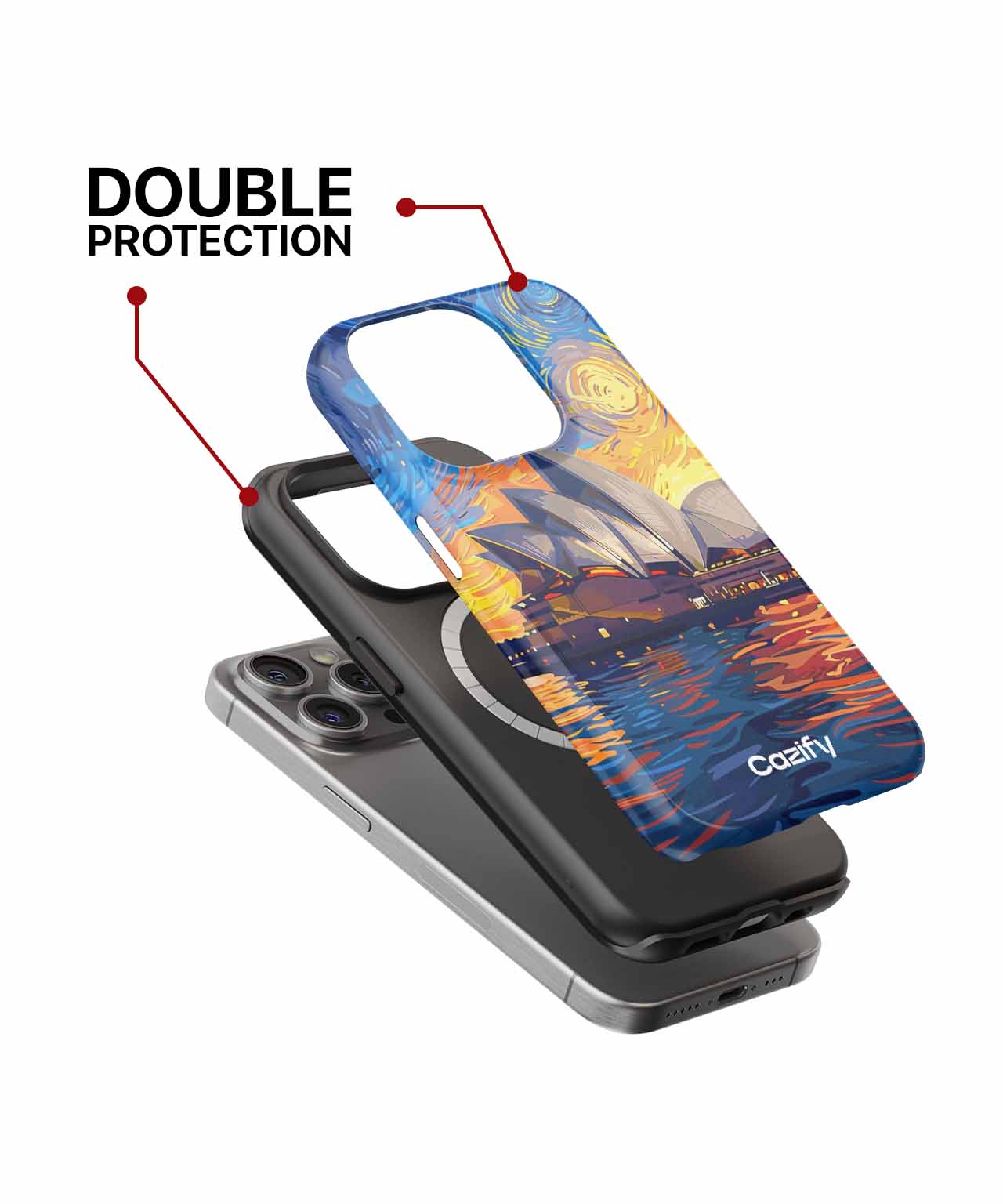 Starry Night Over Sydney Opera House iPhone case Case Cazify - Delivery Canada