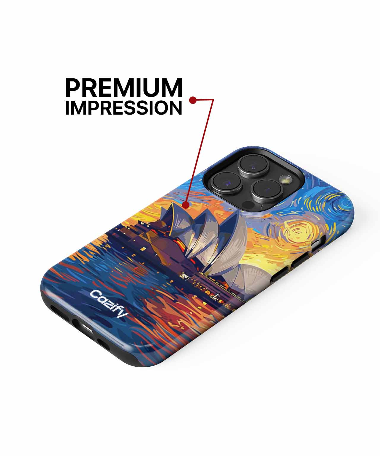 Starry Night Over Sydney Opera House iPhone case Case Cazify - Delivery Canada