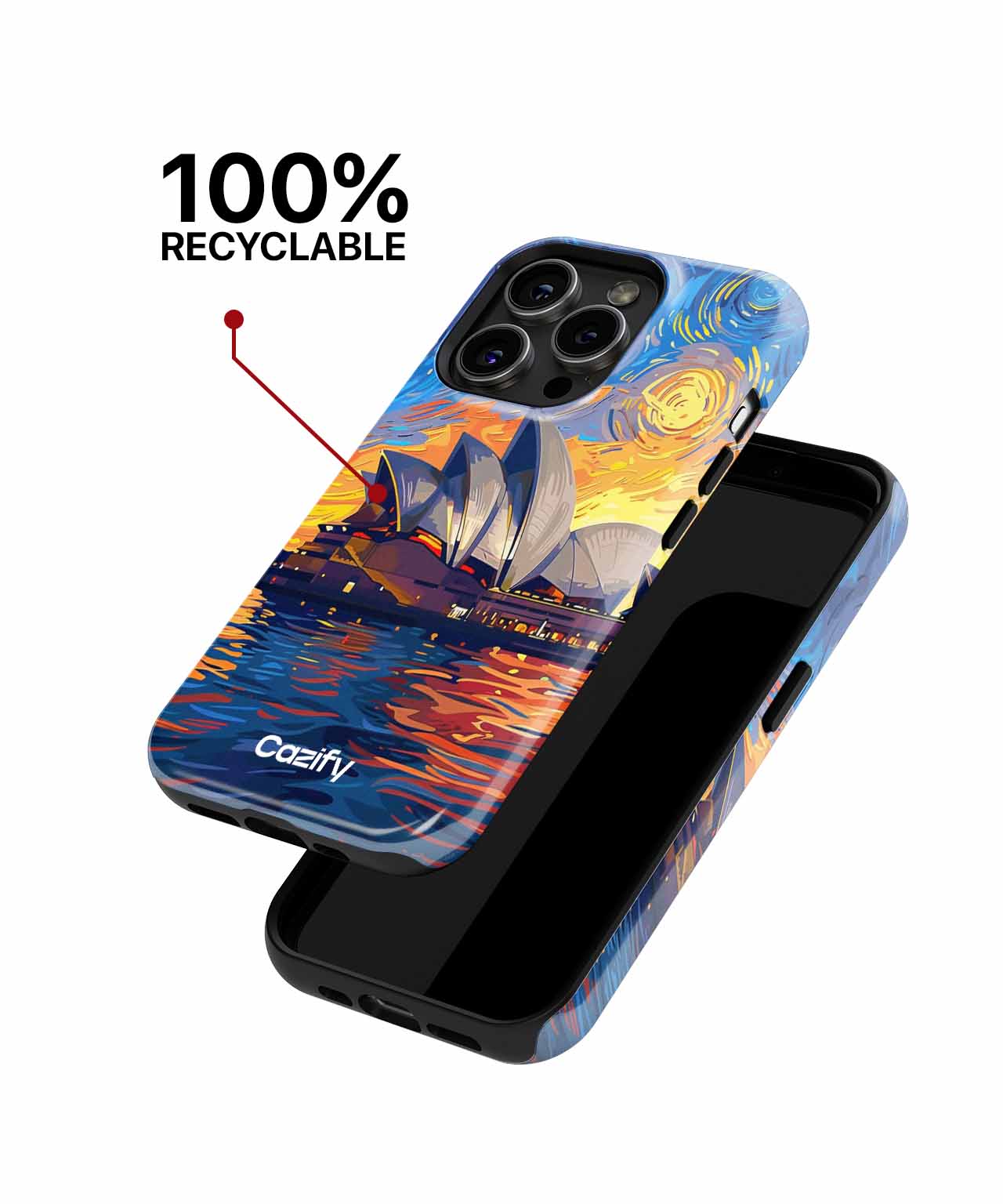 Starry Night Over Sydney Opera House iPhone case Case Cazify - Delivery Canada