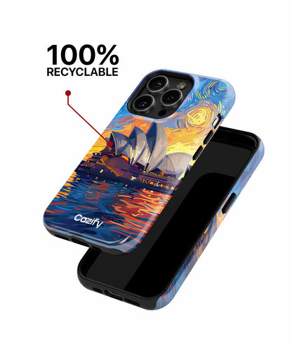 Starry Night Over Sydney Opera House iPhone case Case Cazify - Delivery Canada