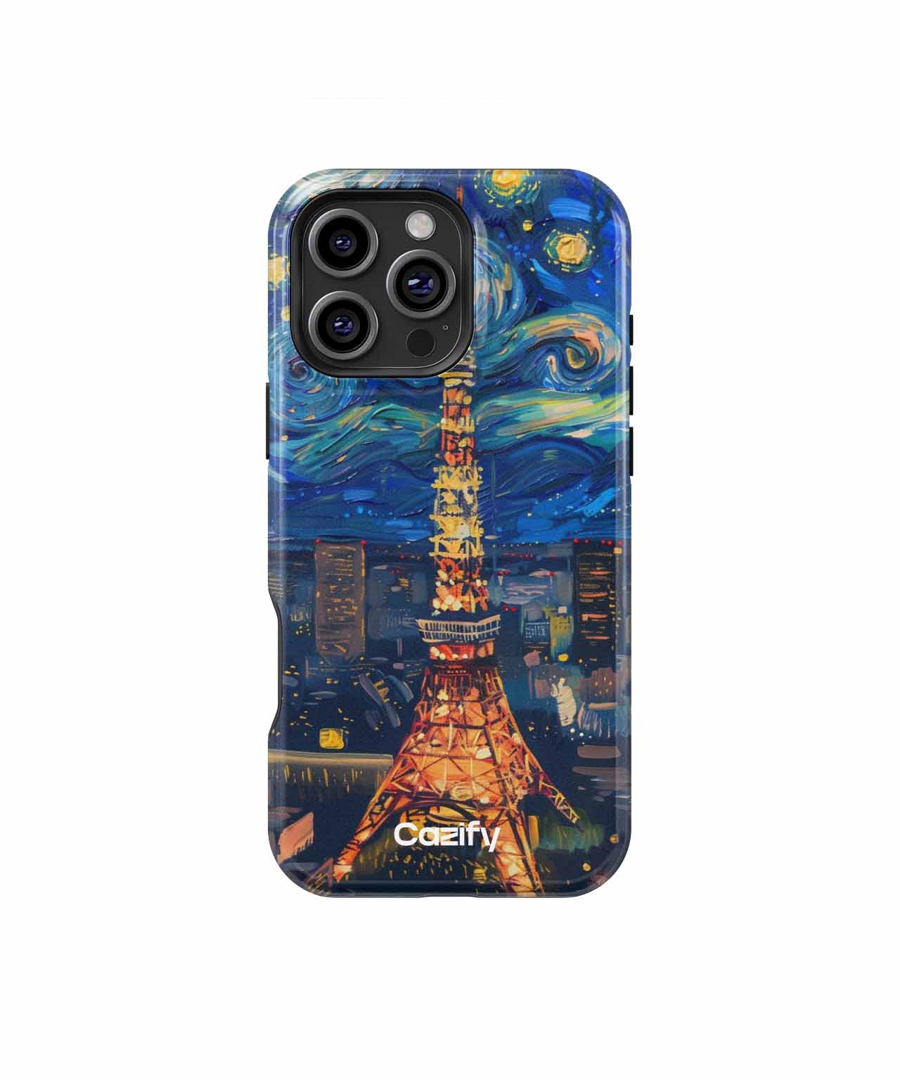 Starry Night Over Tokyo Tower iPhone case Case Cazify - Delivery Canada