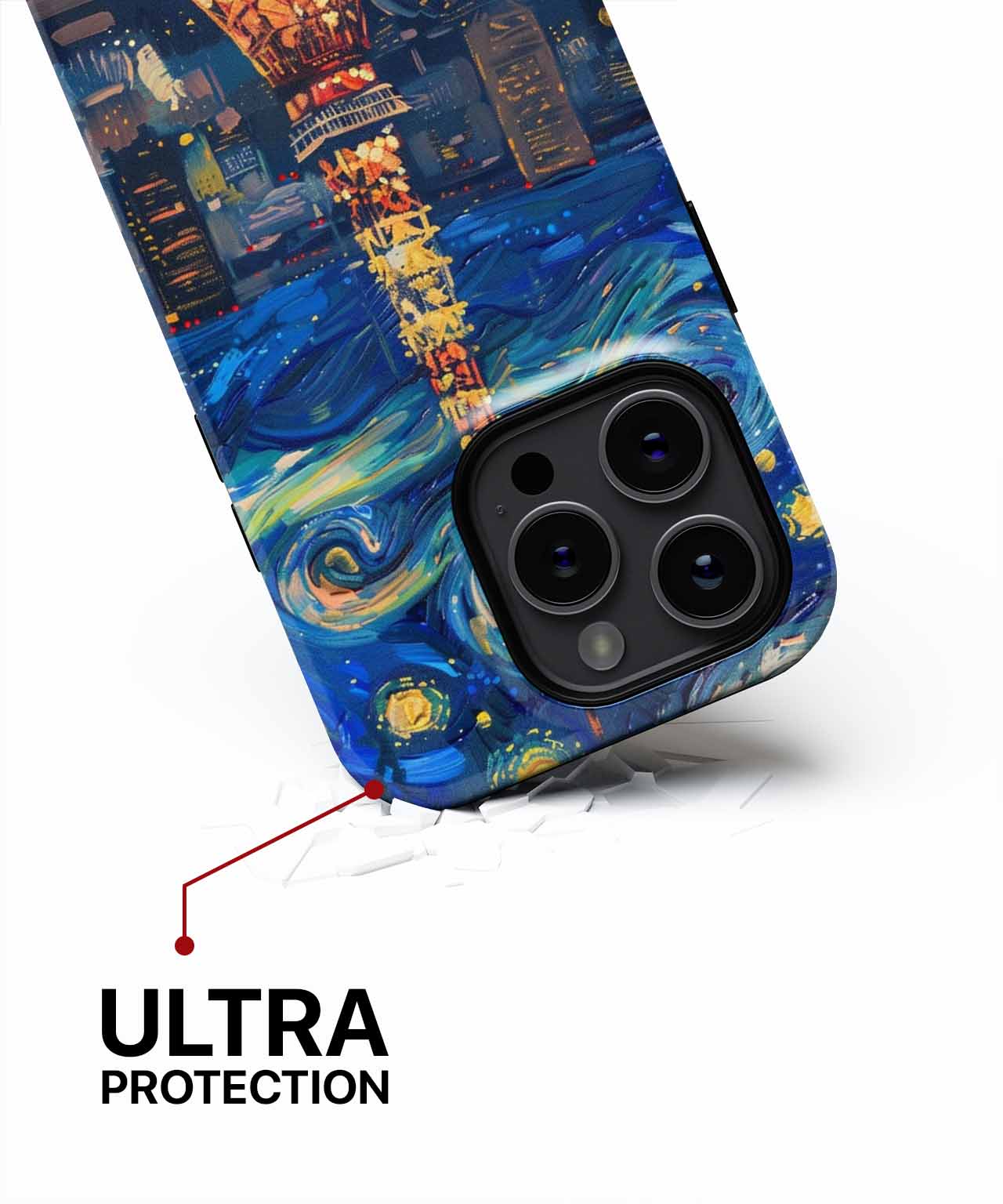 Starry Night Over Tokyo Tower iPhone case Case Cazify - Delivery Canada