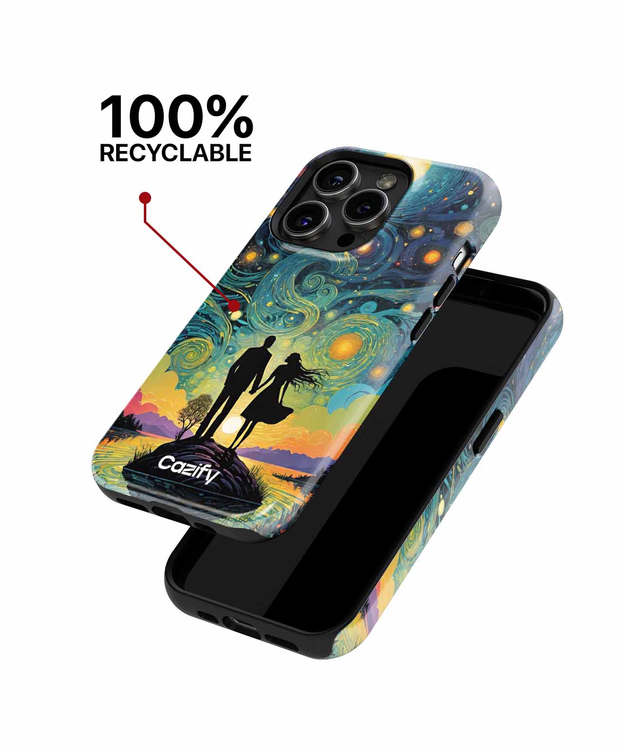 Starry Night Romantic Escape iPhone case Case Cazify - Delivery Canada