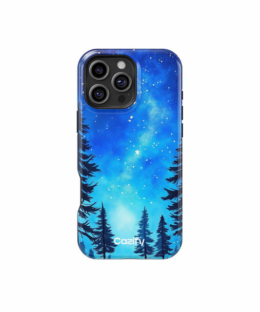 Starry Night Under Tall Trees iPhone case Case Cazify - Delivery Canada